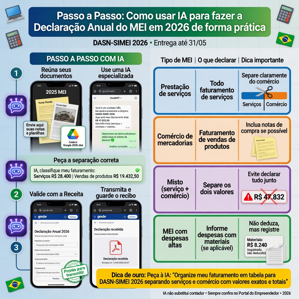 checklist da declaracao anual do mei 2026