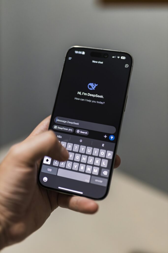 Tela de chat em smartphone