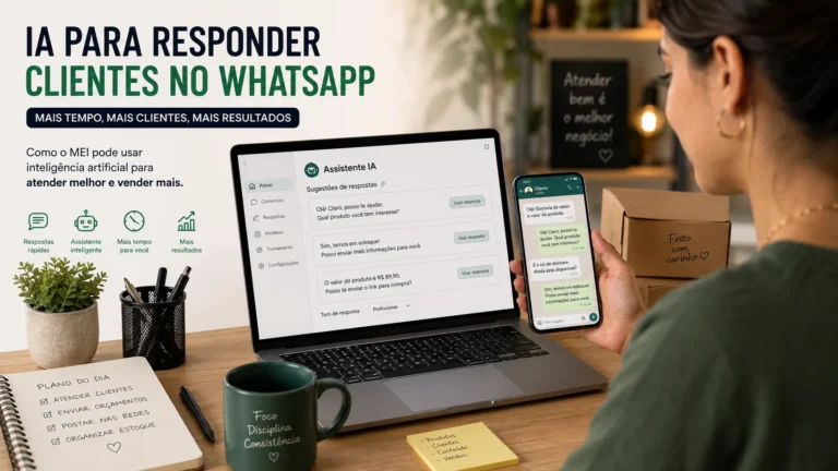 Como usar IA para responder clientes no WhatsApp sem parecer robô: guia prático para MEI 2026